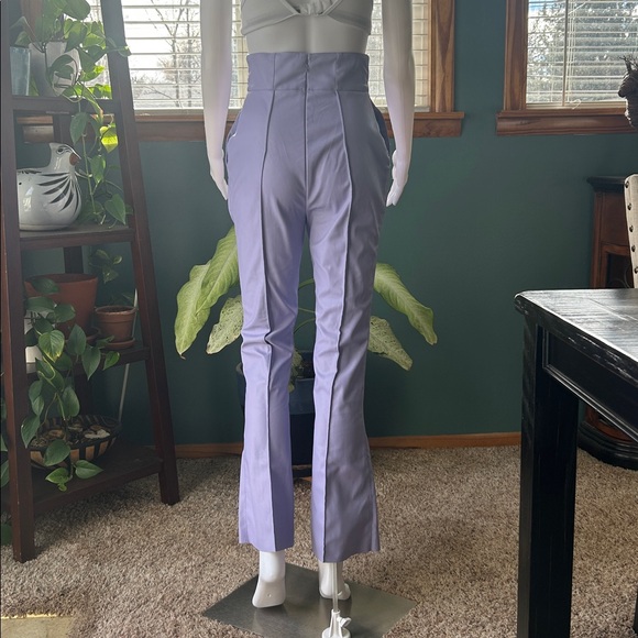 Elisabetta Franchi Faux Leather Trousers – Size 40 - Picture 2 of 14